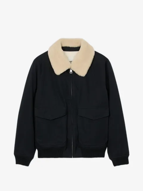 SANDRO removable collar jacket