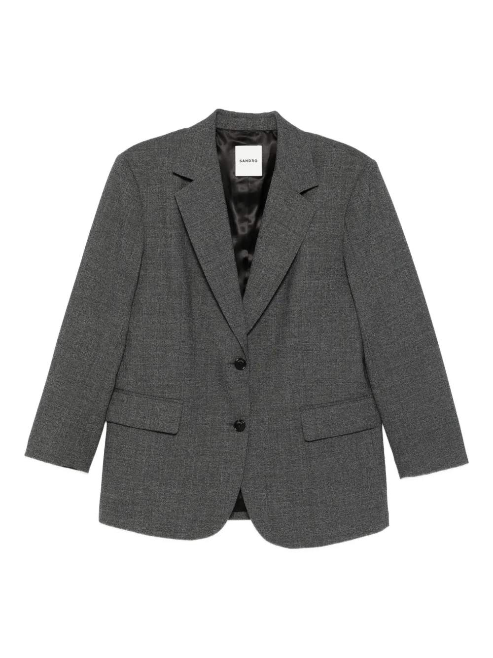 SANDRO two-button wool blazer | Grey | Image 1