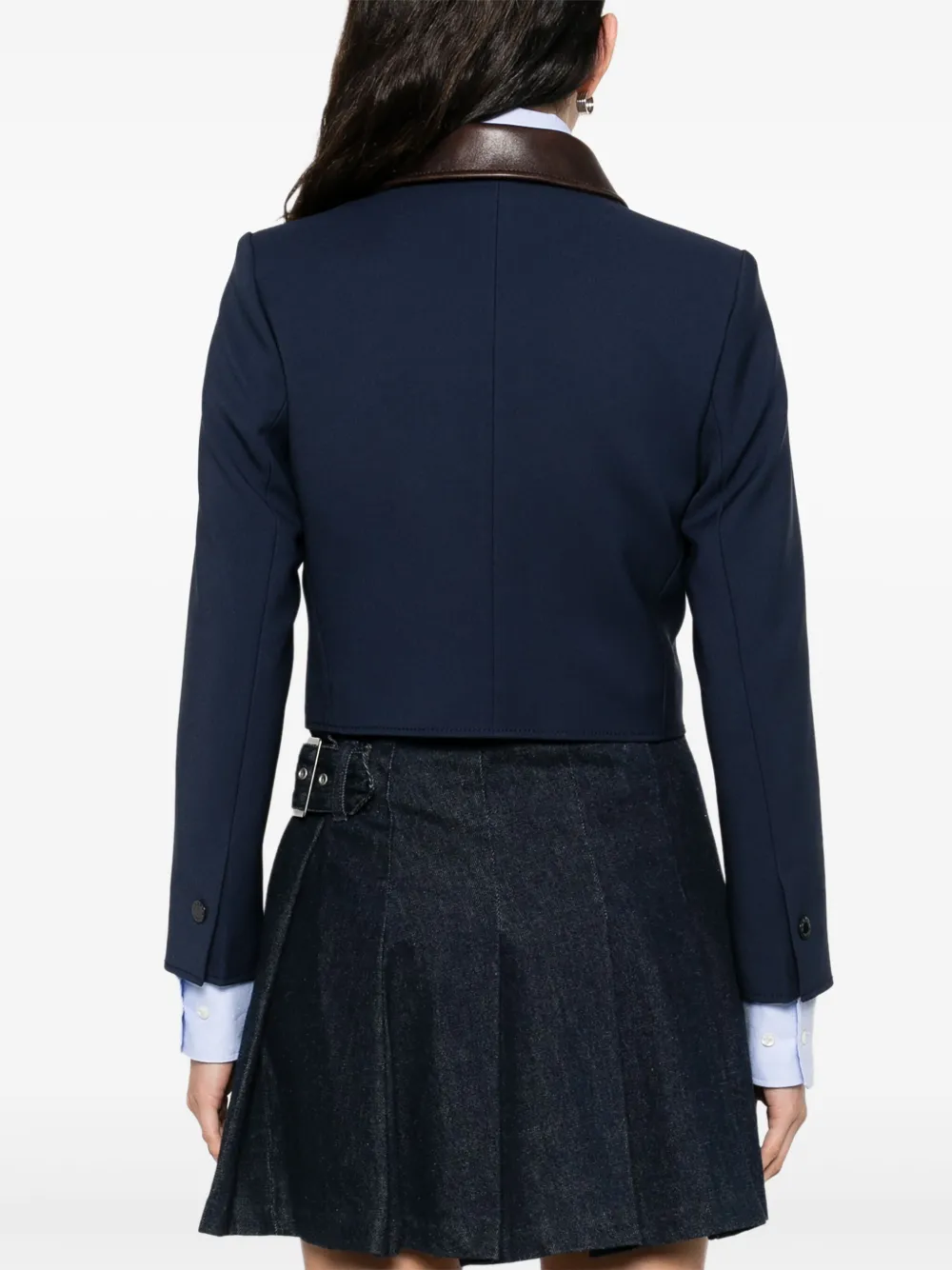 SANDRO Jack met contrasterende kraag Blauw