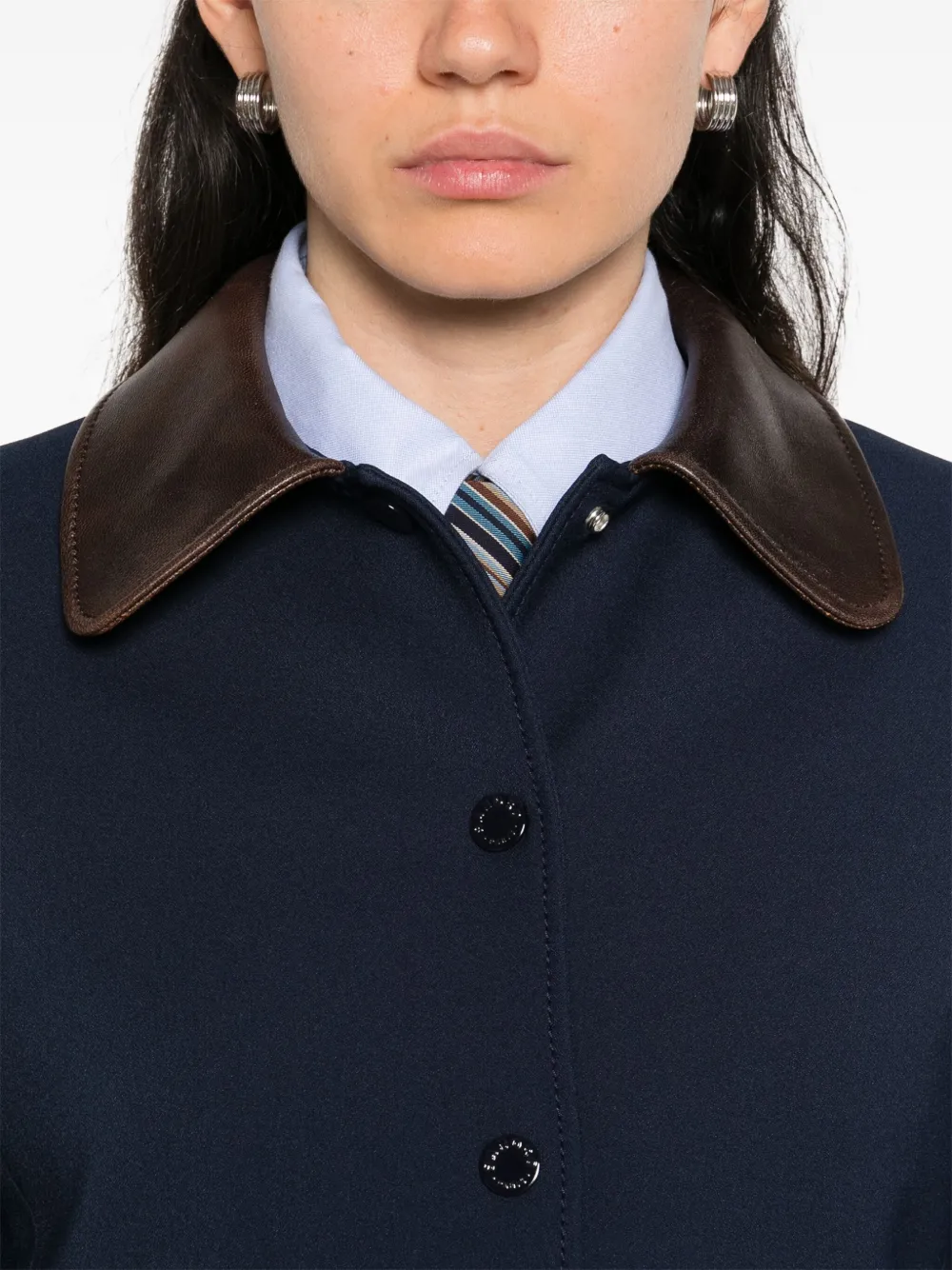 SANDRO Jack met contrasterende kraag Blauw