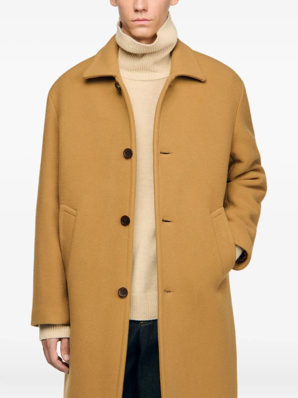 SANDRO Jas met knopen Bruin