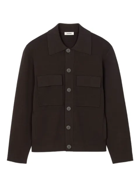 SANDRO button-fastening pocket cardigan