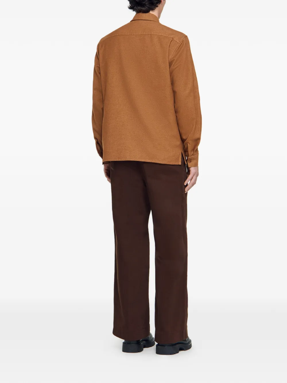  Sandro Flannel Shirt - Brown 