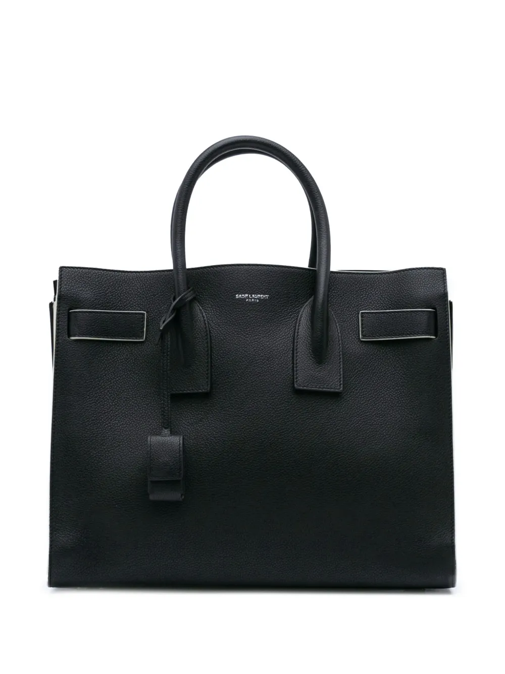 Saint Laurent Pre-Owned 2016 スモール グレインカーフ サック ド ジュール サッチェルバッグ - ブラック Saint Laurent Pre-Owned 2016 スモール グレインカーフ サック ド ジュール サッチェルバッグ - ブラック