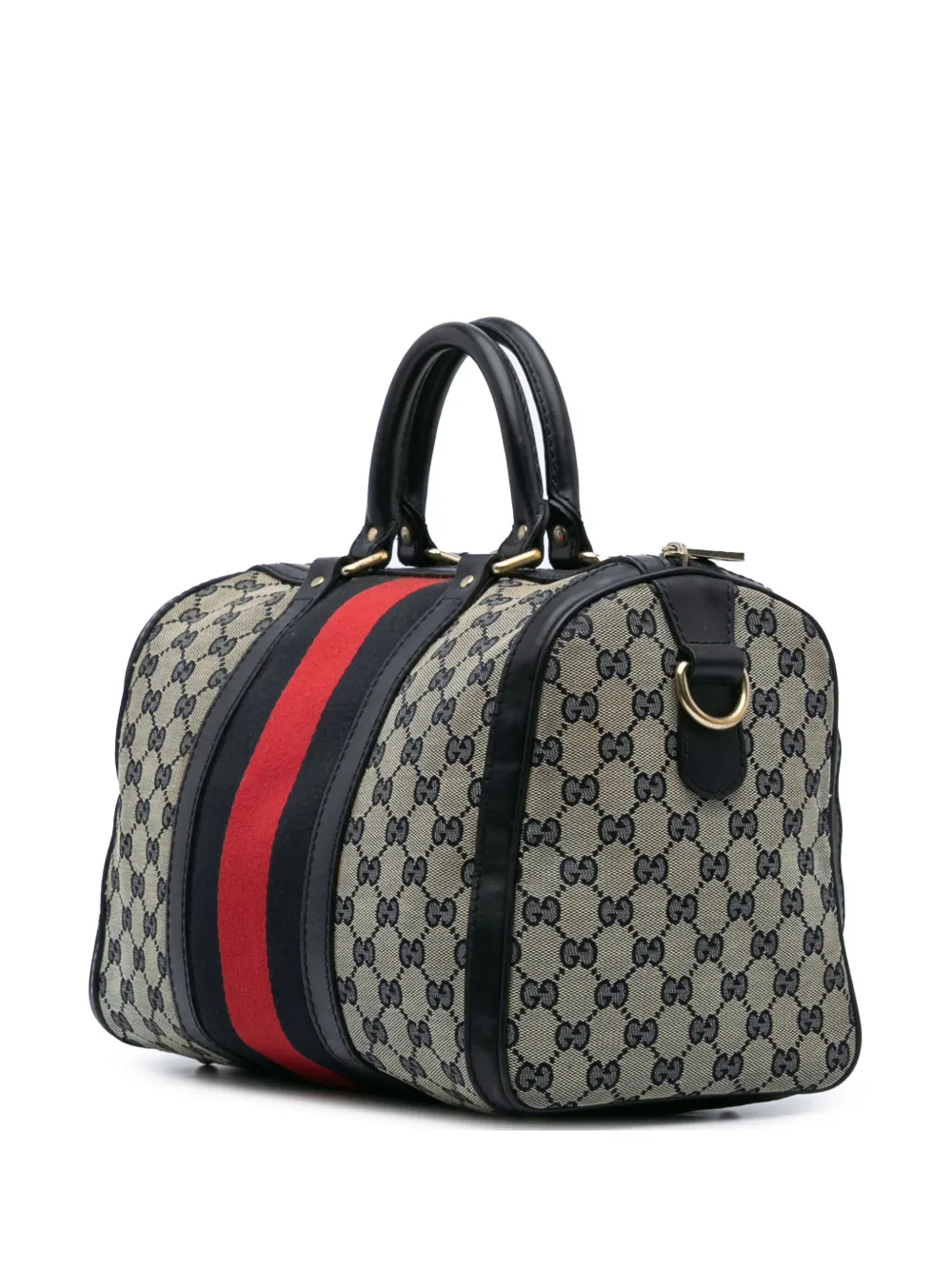 Gucci Pre-Owned bolsa satchel GG Canvas Web Boston 2016-2024 | Estilos de archivo | Image 2