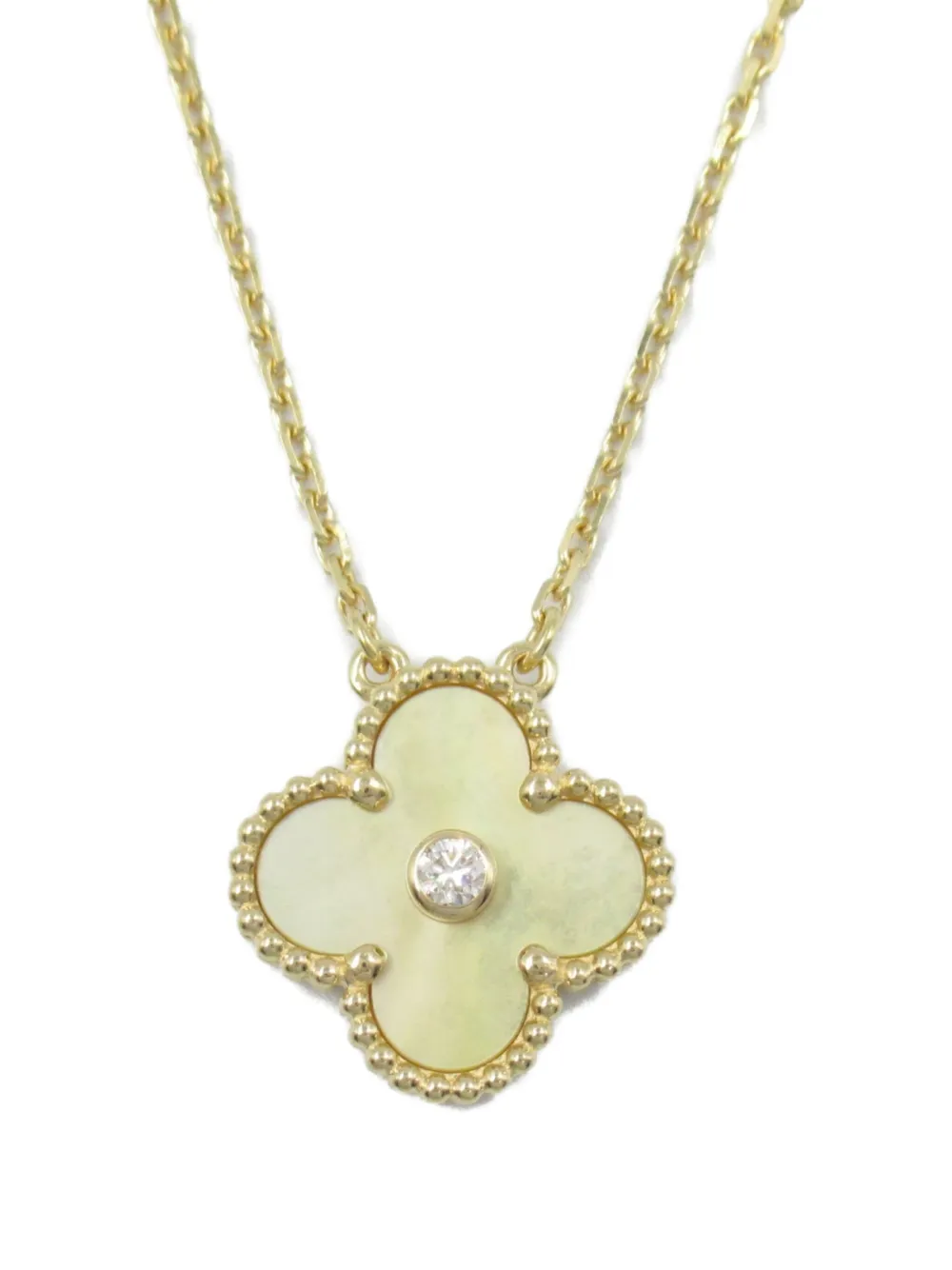 Van Cleef & Arpels 2010s プレオウンド アルハンブラ ネックレス 18Kイエローゴールド - ゴールドトーン Van Cleef & Arpels 2010s プレオウンド アルハンブラ ネックレス 18Kイエローゴールド - ゴールドトーン