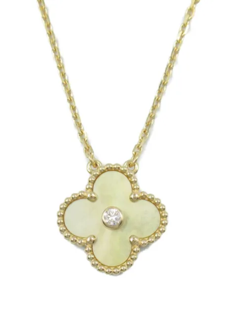 Van Cleef & Arpels 2010s pre-owned 18K yellow gold Alhambra necklace