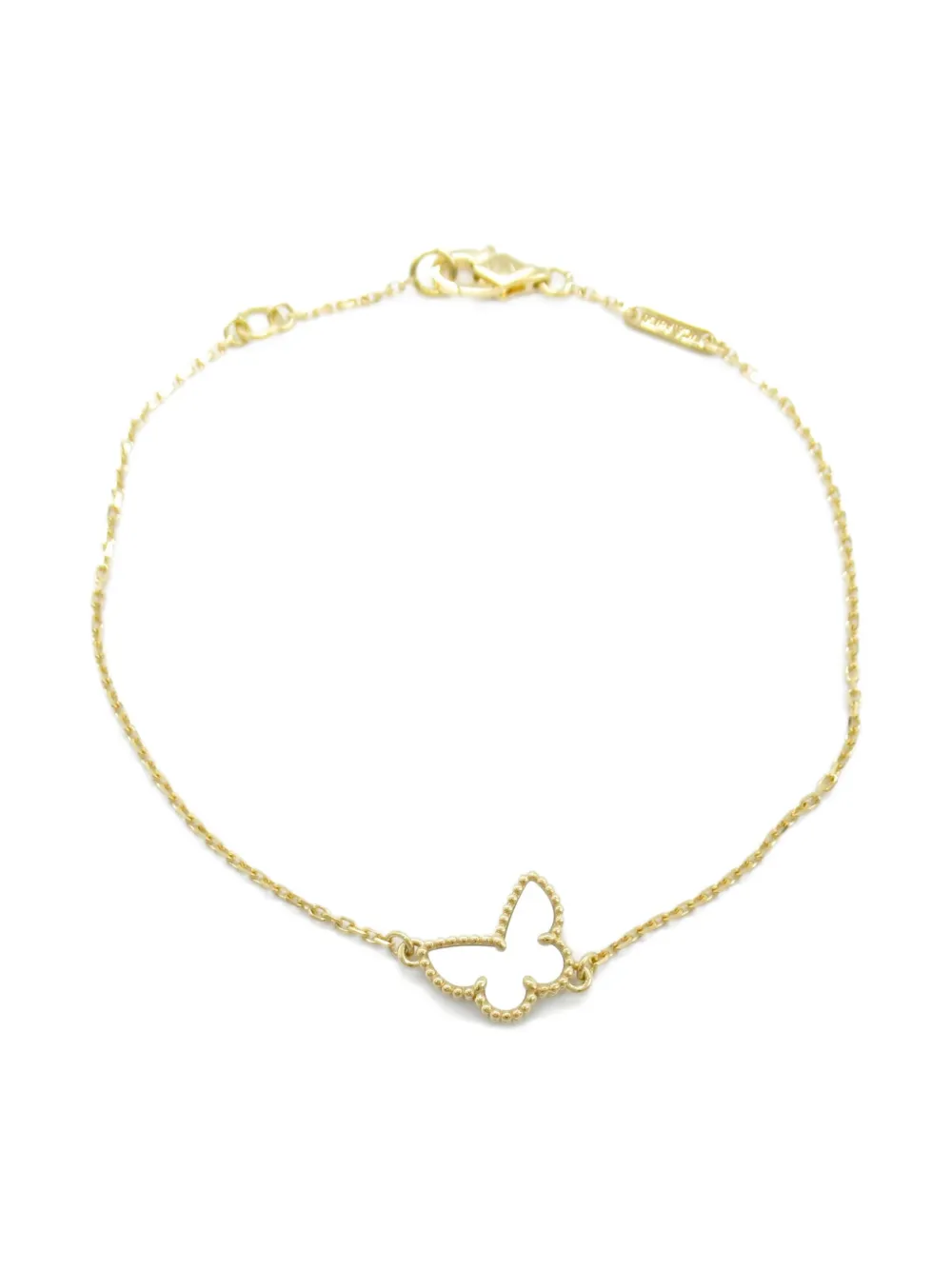 Van Cleef & Arpels 2010s 18K yellow gold Sweet Alhambra pearl bracelet Van Cleef & Arpels 2010s 18K yellow gold Sweet Alhambra pearl bracelet
