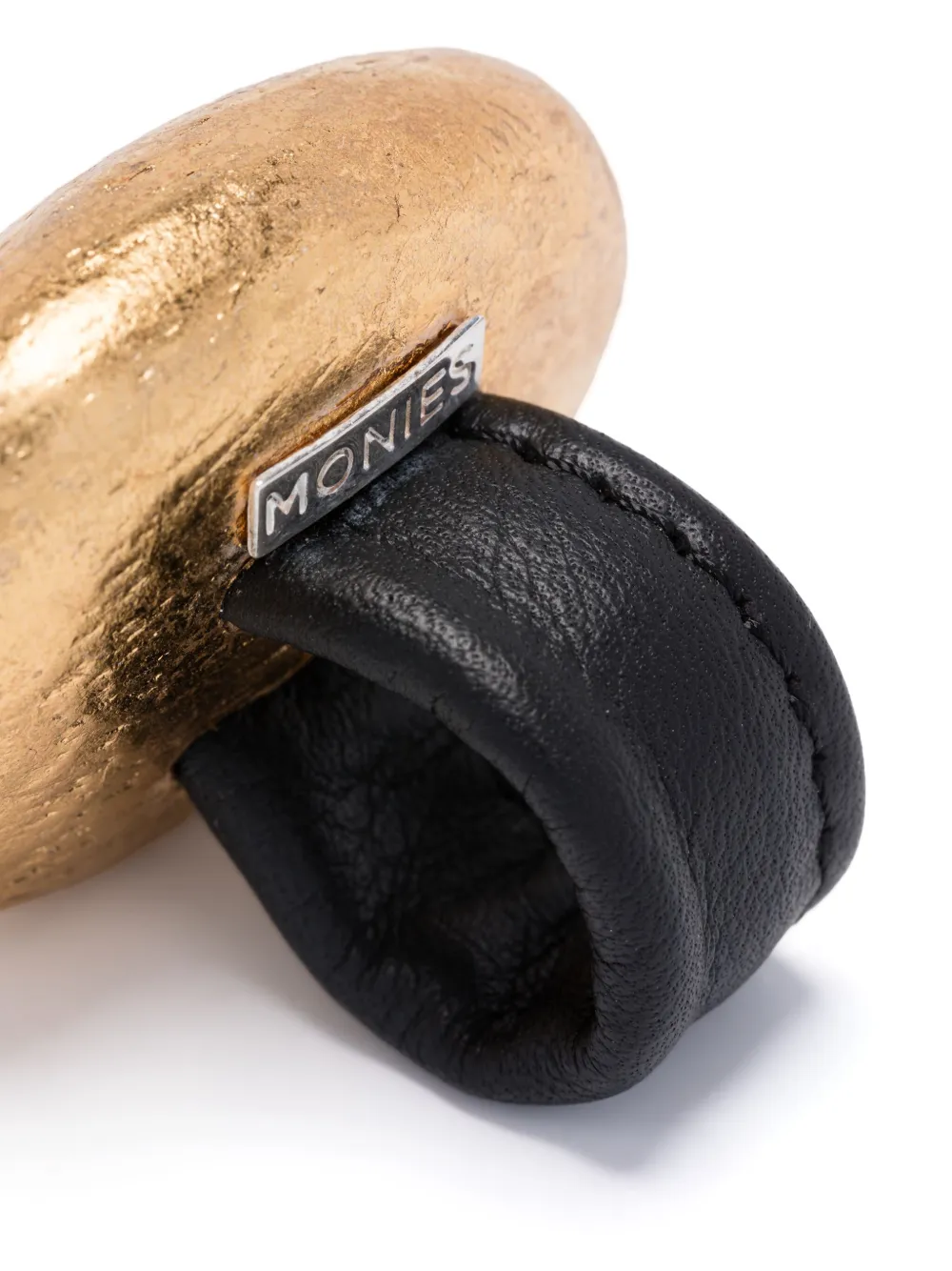 Monies Ring met gegraveerd logo - Goud