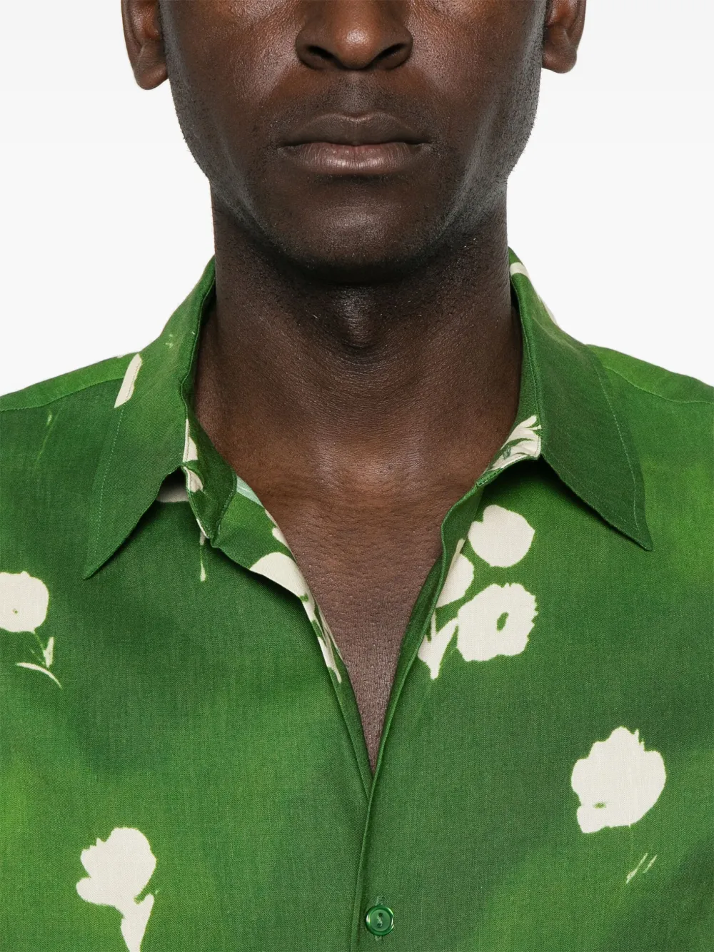 SANDRO Overhemd met bloemenprint Groen