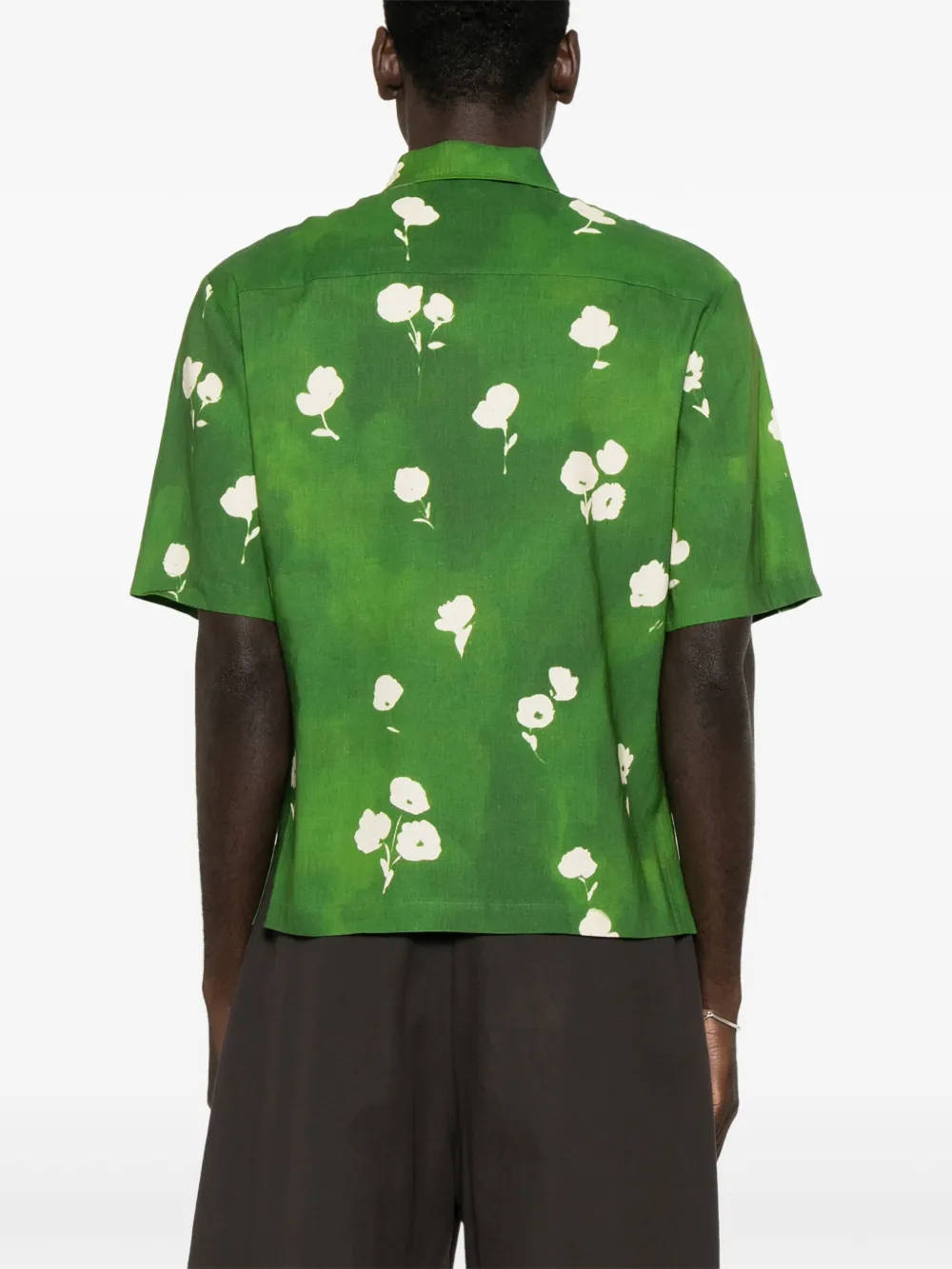 SANDRO Overhemd met bloemenprint Groen