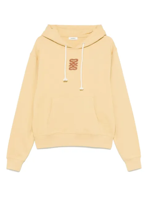 SANDRO logo-patch hoodie