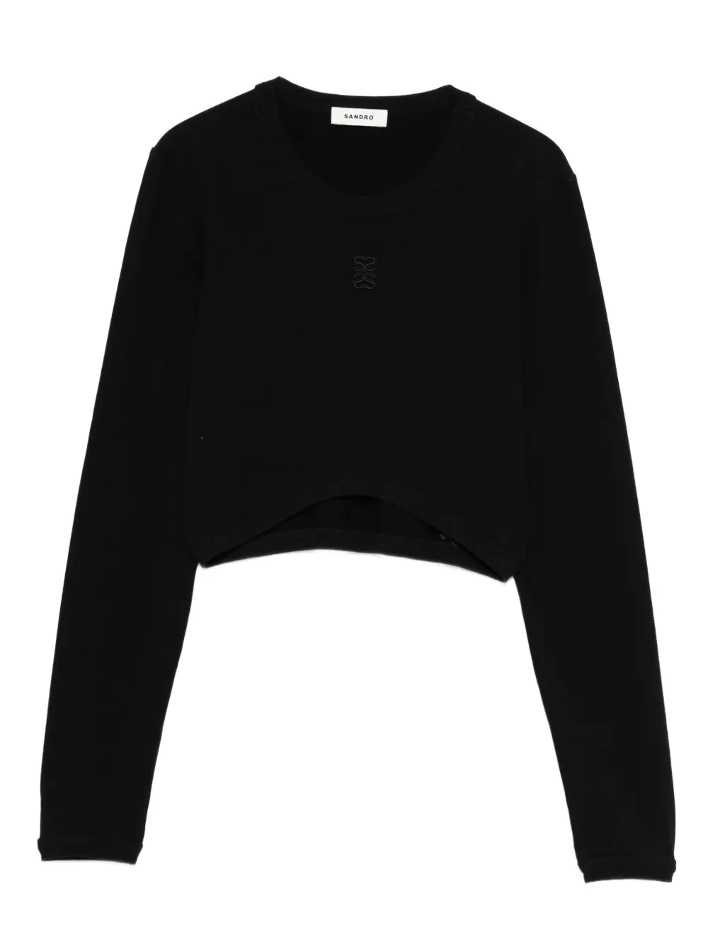 embroidered cropped top