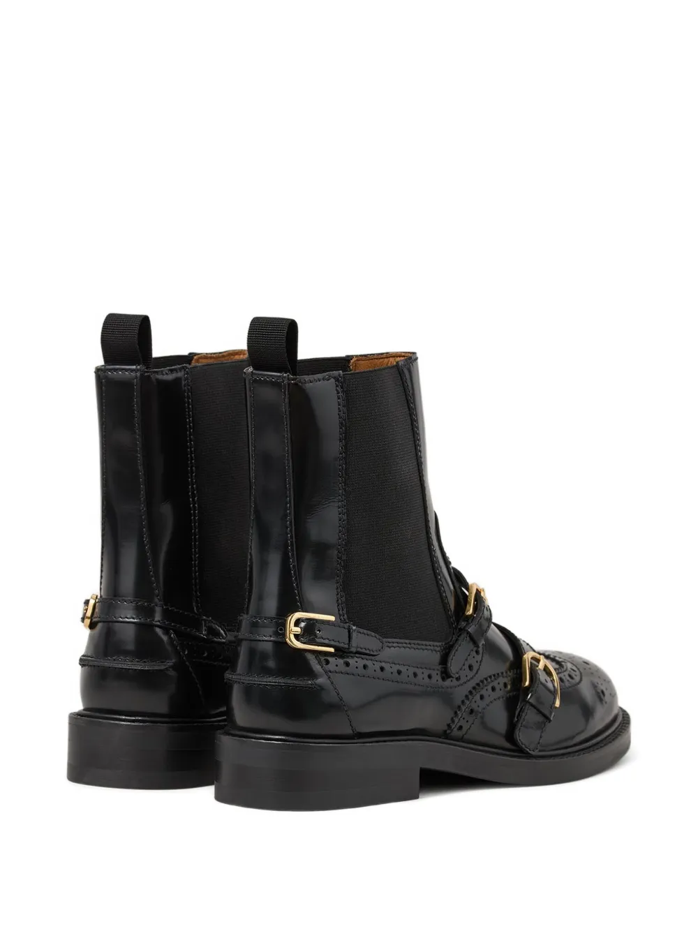 SANDRO Combat boots met gespdetail Zwart