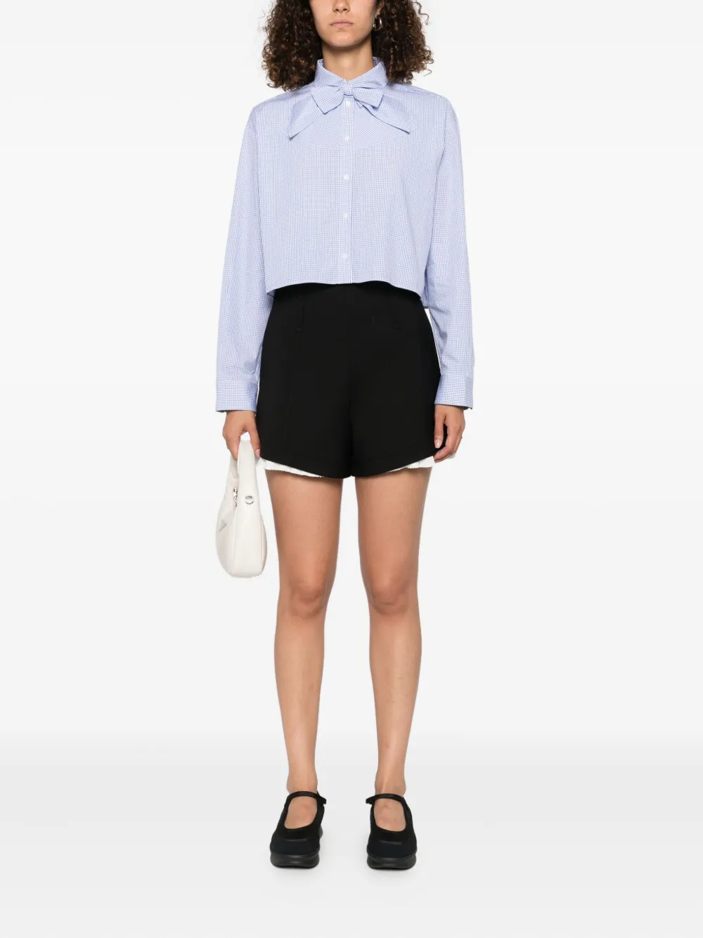 SANDRO High waist shorts Zwart