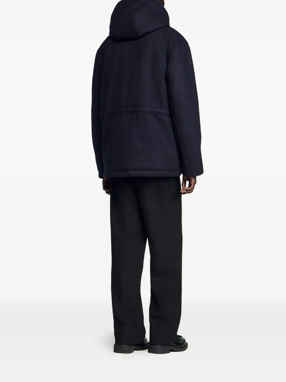 SANDRO Jas met capuchon Blauw