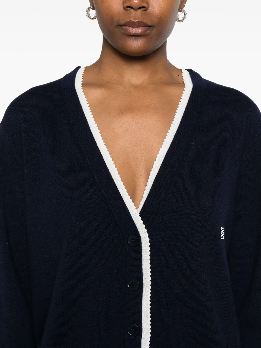 SANDRO Kasjmier vest Blauw