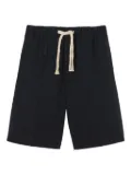 SANDRO drawstring cotton shorts - Blue