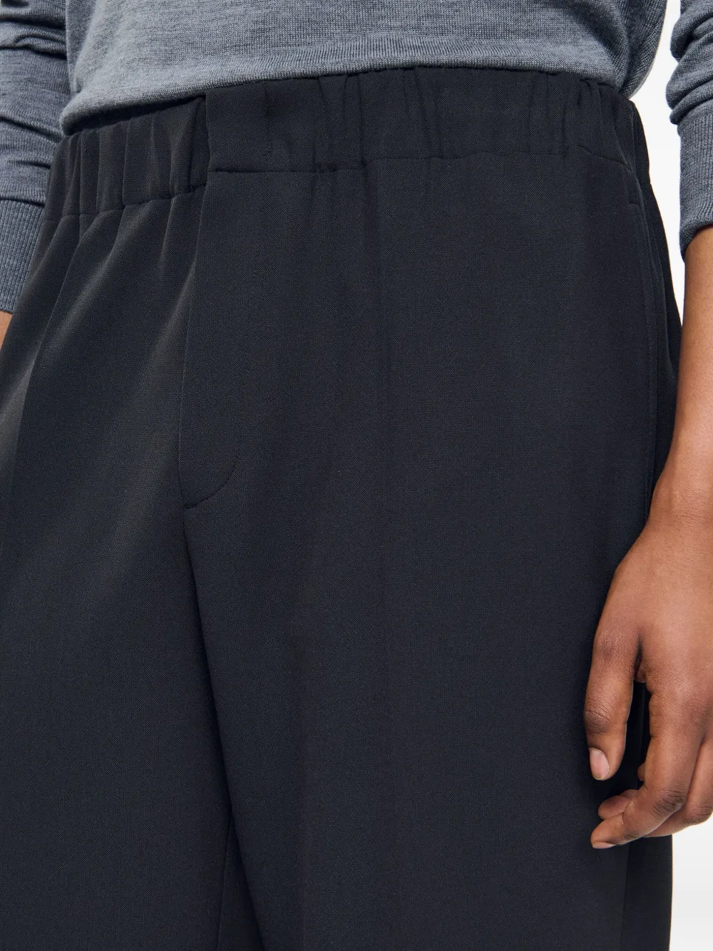 SANDRO Broek met elastische taille Grijs
