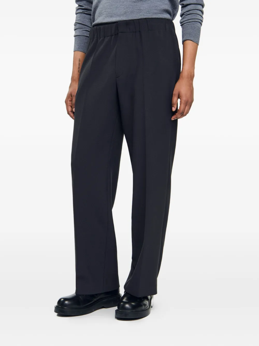 SANDRO Broek met elastische taille Grijs