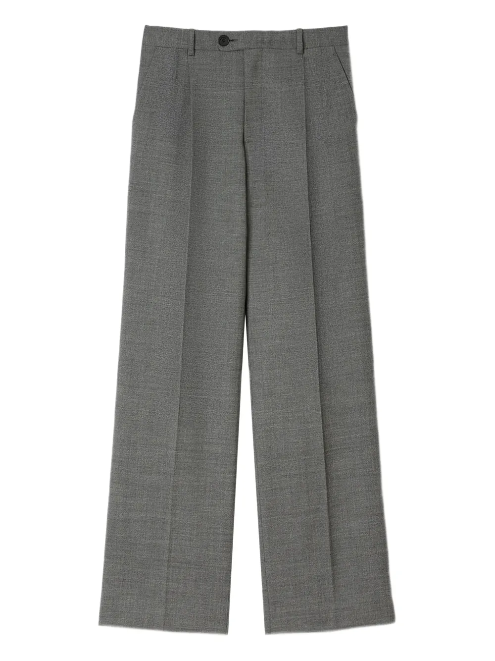 Sandro Pleated Wide-leg Trousers In Gray