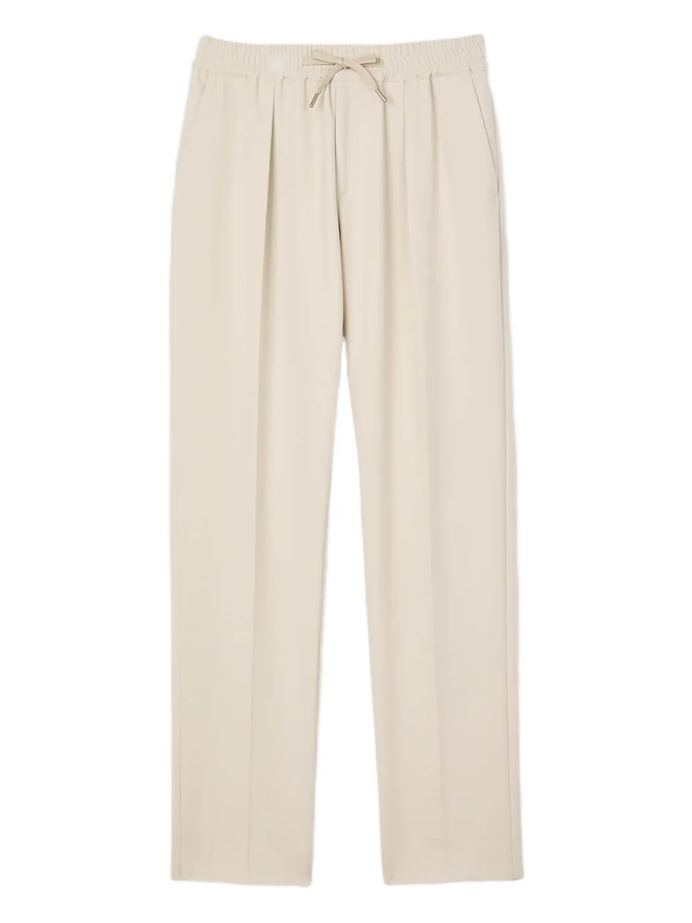elasticated-drawstring trousers