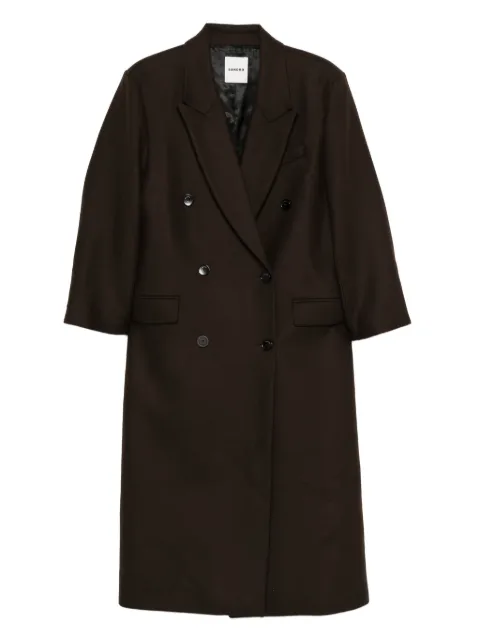 SANDRO buttoned double-breasted coat