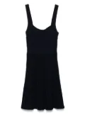 SANDRO ribbed-knit mini dress - Blue