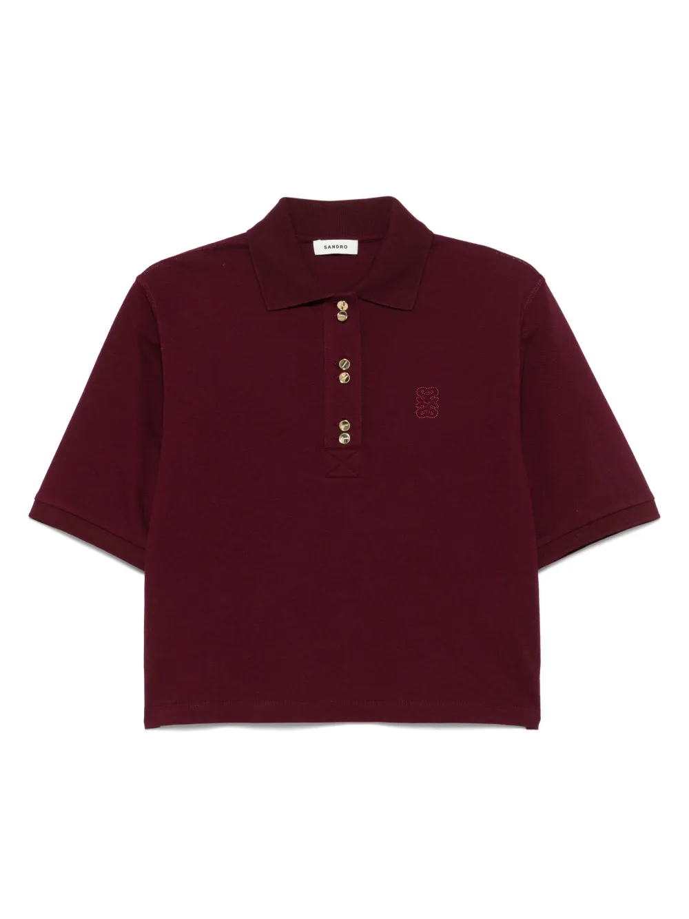 logol-embroidered polo shirt