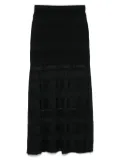 SANDRO knitted skirt - Black