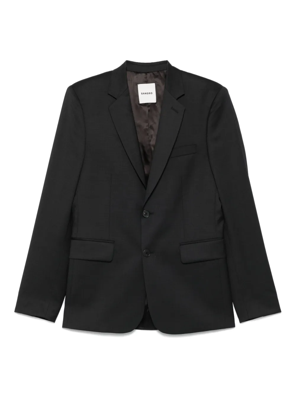 SANDRO Blazer met enkele rij knopen Zwart