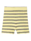 SANDRO ribbed striped shorts - Yellow