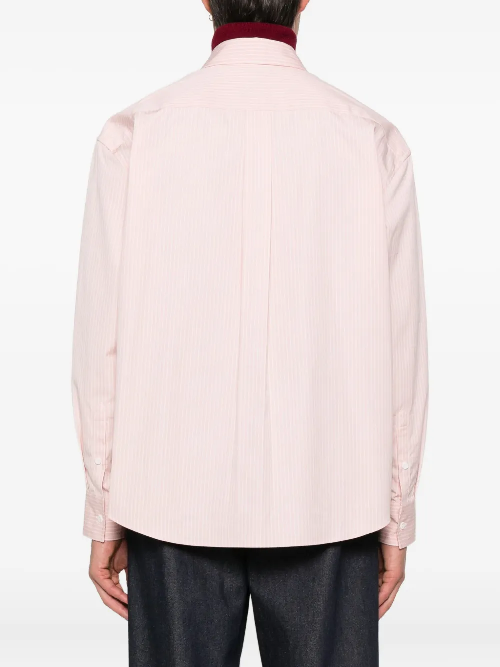 Sandro Gestreiftes Hemd In Pink