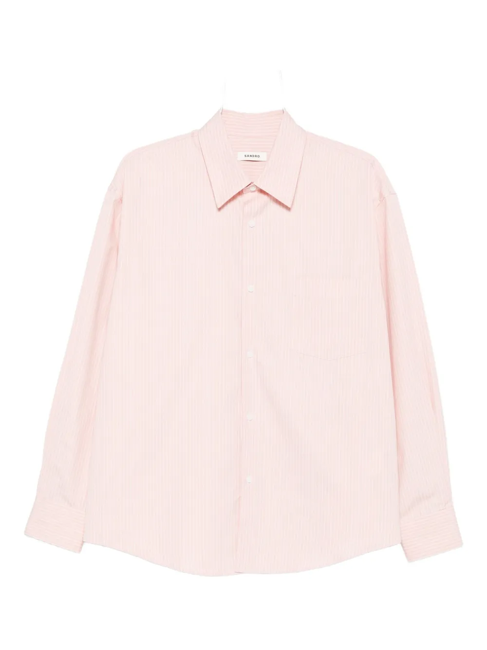 SANDRO Camicia a righe in cotone - Rosa