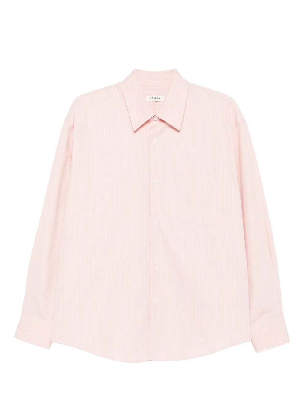 SANDRO camisa con rayas estampadas | rosado | Image 1