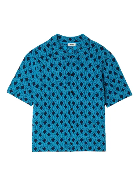SANDRO patterned short-sleeve shirt