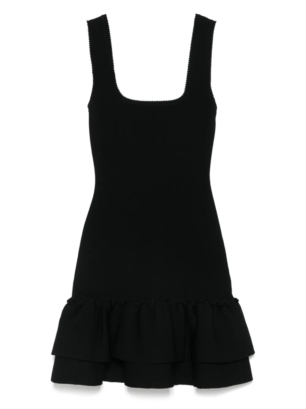 SANDRO Mini-jurk met ruches Zwart