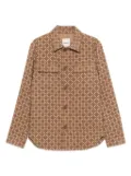 SANDRO geometric-pattern jacket - Brown