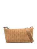 SANDRO embossed-pattern messenger bag - Brown