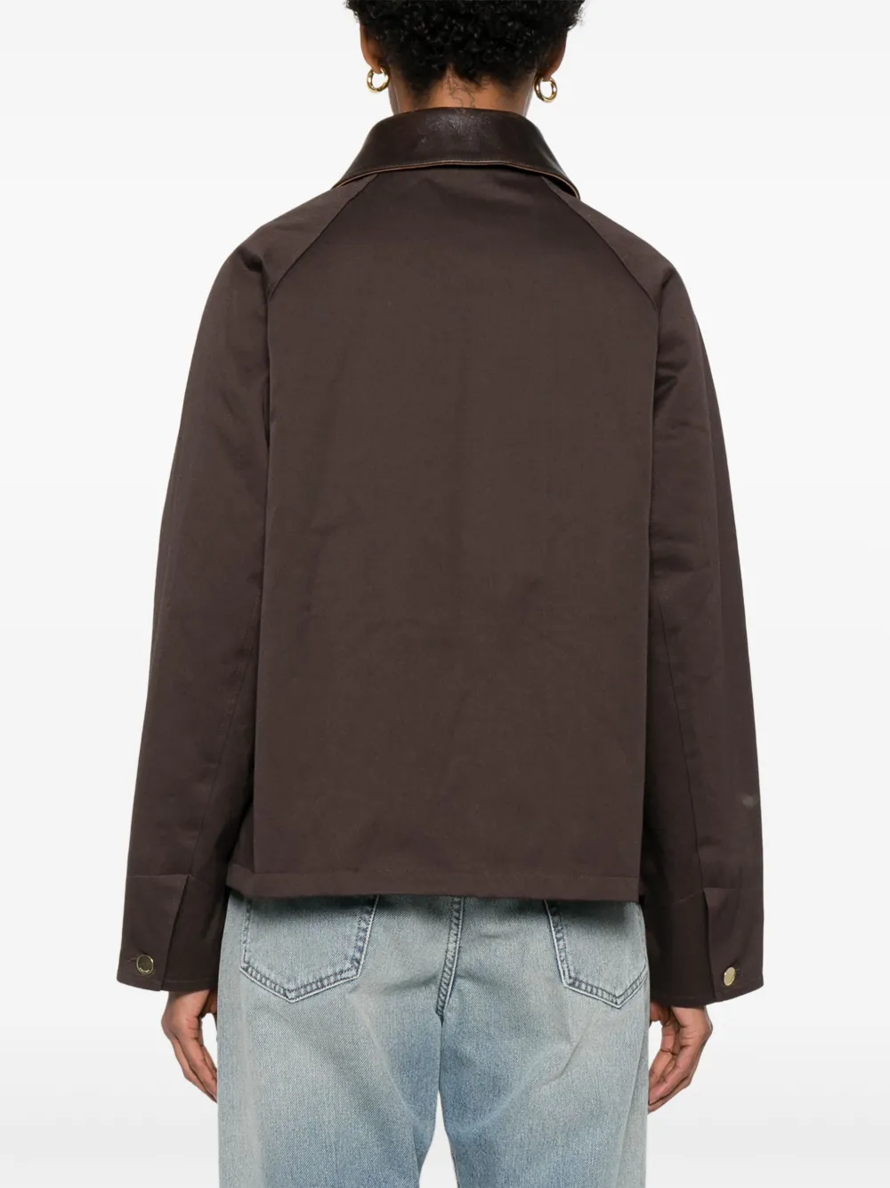 SANDRO Katoenen jack Bruin