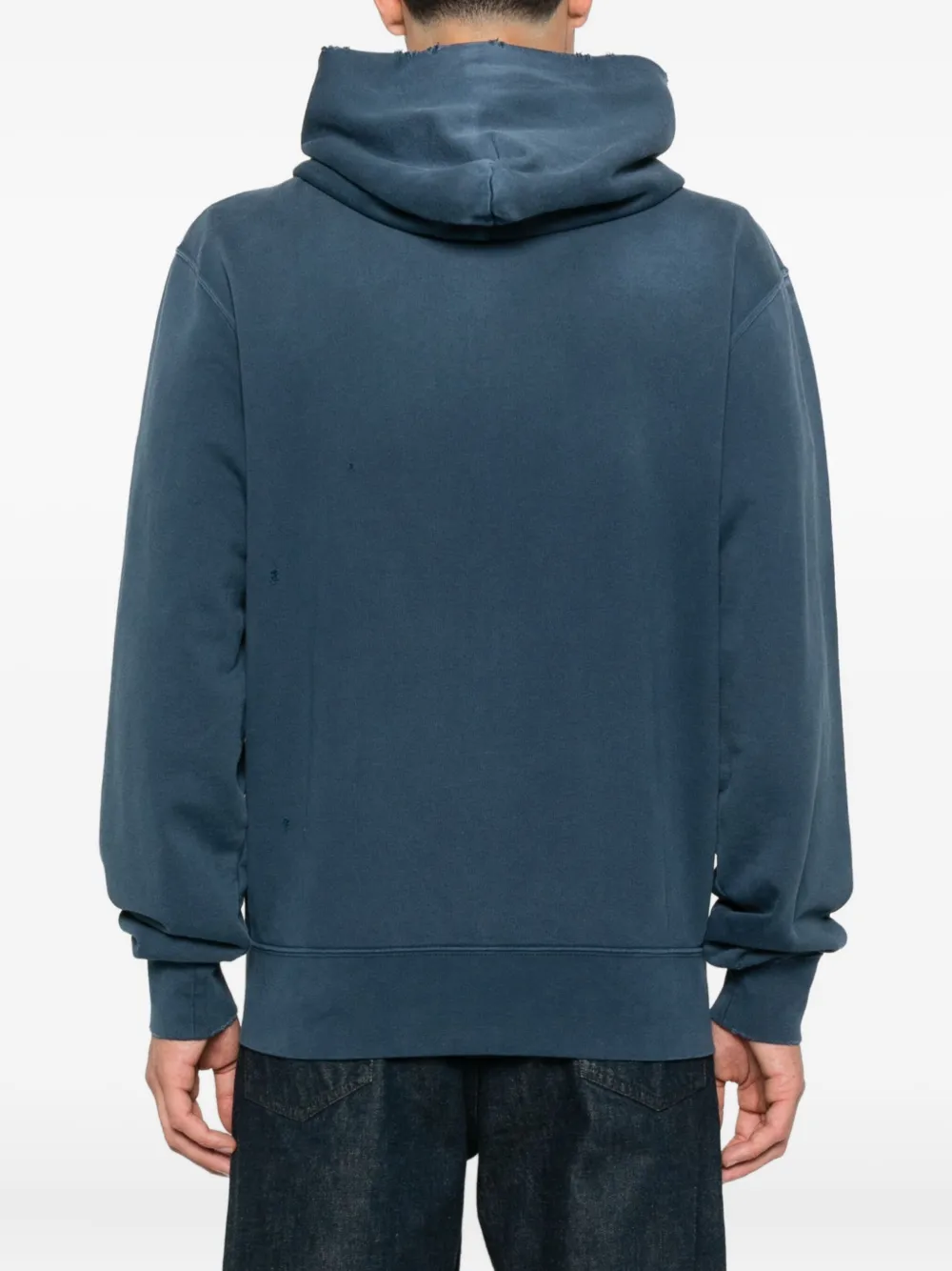 SANDRO Hoodie met rits en franje Blauw
