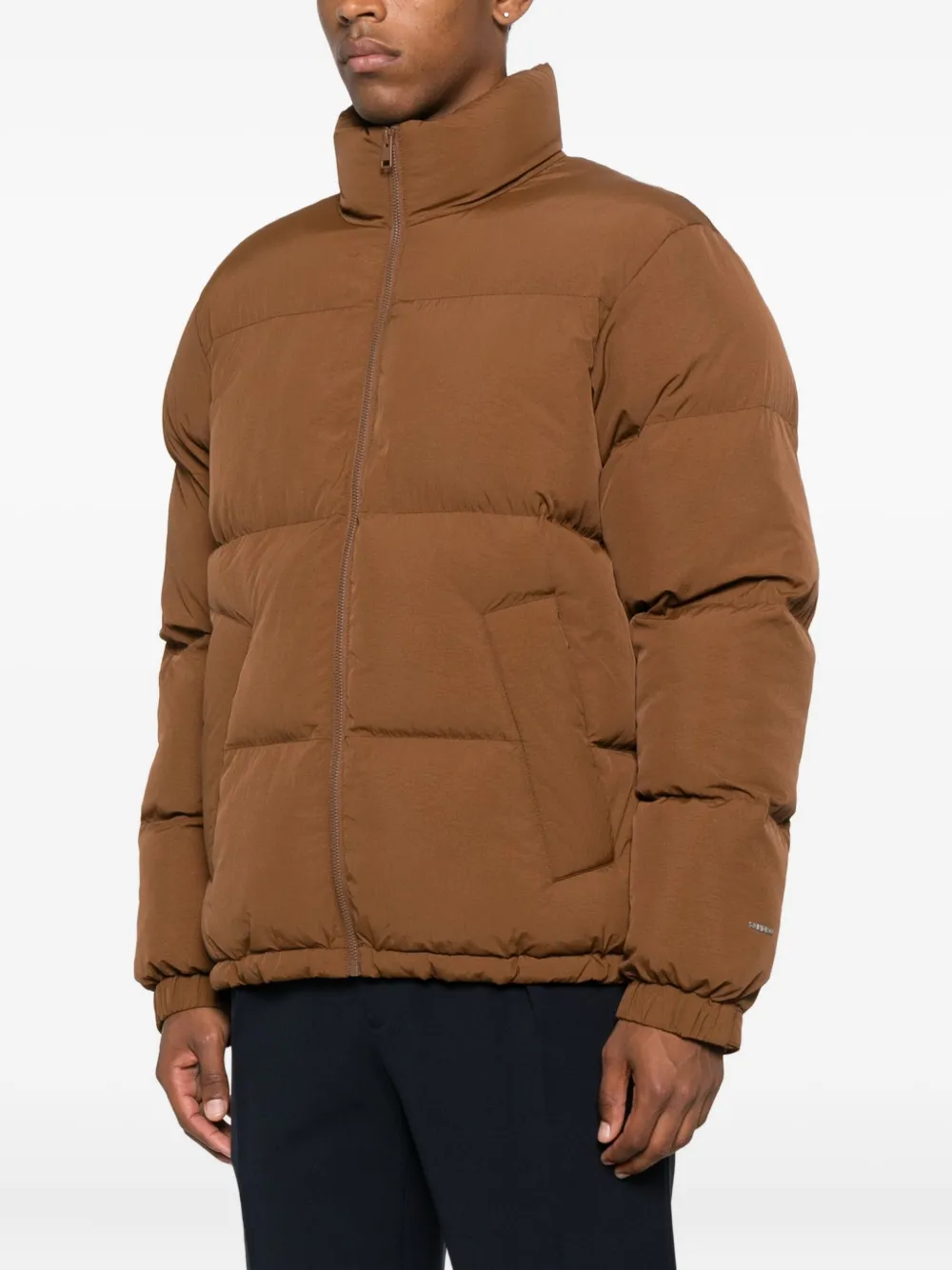 SANDRO Gewatteerd donsjack Bruin
