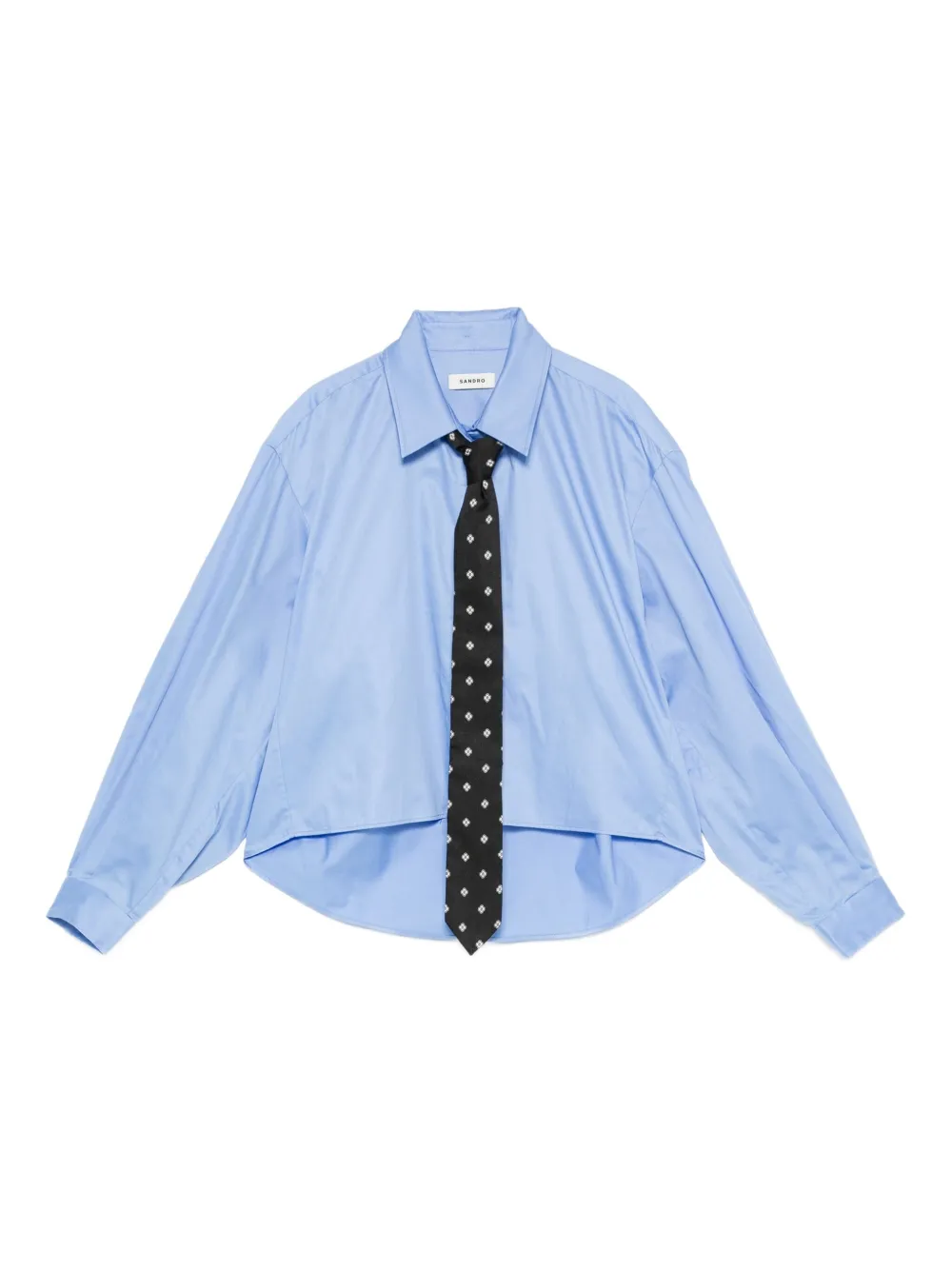 SANDRO camisa asimétrica | azul | Image 1