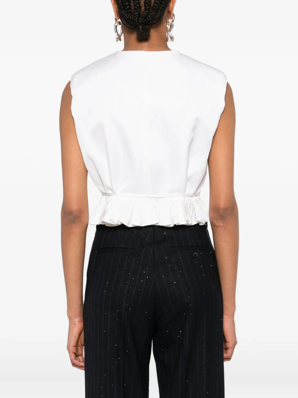 SANDRO Top met V-hals Beige