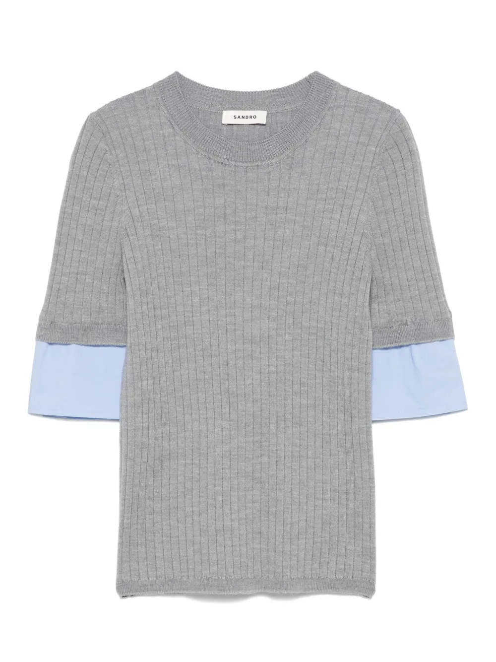 SANDRO Gelaagd T-shirt Grijs