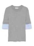 SANDRO layered T-shirt - Grey
