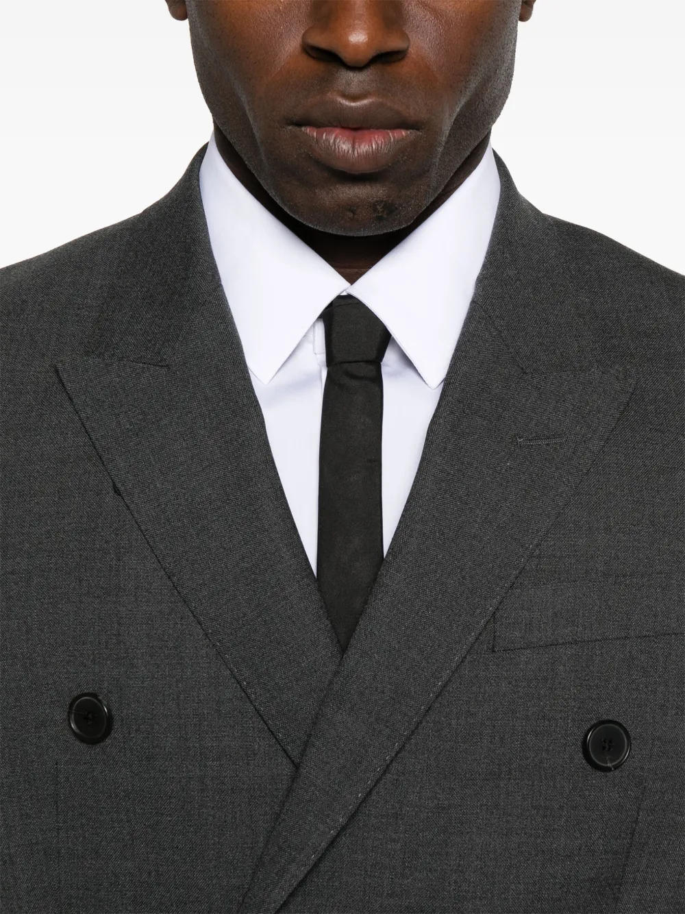 SANDRO Blazer met dubbele rij knopen Grijs