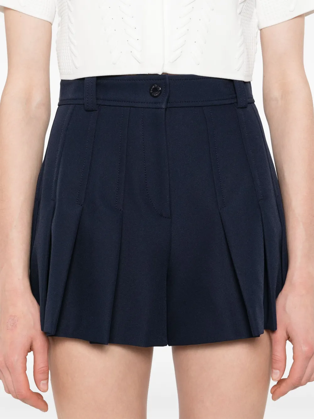 SANDRO Geplooide shorts Blauw