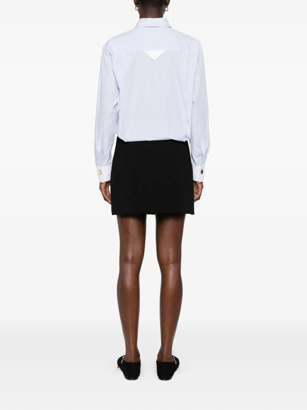 SANDRO Gestreepte jurk Zwart