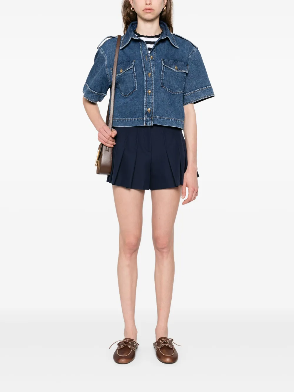 SANDRO Denim blouse - Blauw